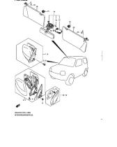 SUZUKI 84702-76J21-Z2S - RETROVISOR LH PLATA