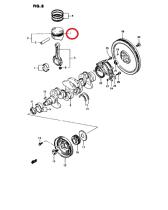 SANTANA 12101-63860-050 - PISTON SET,OS:0.50