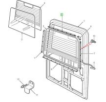 LAND ROVER 333034 - PERFIL RETENCION CRISTAL TRASERO SUPERIOR