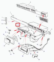 LAND ROVER MWC8579 - CONJUNTO CONSOLA-SALPICADERO