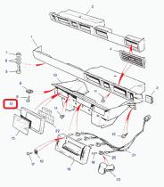 LAND ROVER MUC9218 - CUBIERTA-ACCESO-CAJA FUSIBLES SALPICADERO