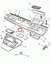 LAND ROVER 392162 - REFUERZO-CANAL-LARGUERO DE SALPICADERO,