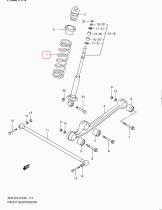 SUZUKI 41111-81A30-000 - MUELLE,AMORTIGUADOR DELANTER