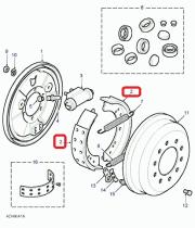 LAND ROVER STC2796G - ZAPATAS DE FRENOS GENUINA