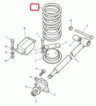LAND ROVER NRC4305 - MUELLE SUSPENSION TRASERO LADO IZQUIERDO