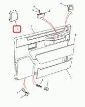LAND ROVER BTR9638SUA - TAPA-PUERTA DELANT.-ALTAVOZ, RH, MARRÓN SORREL, NO ORIGINAL