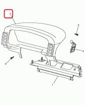 LAND ROVER BTR8731SUC - CONJUNTO CUBRETABLERO-JUEGO DE INSTR., BEIGE BAHAMA (NO ORIG