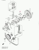 SUZUKI 12350-67JG0-0A0 - COJINETE DE EMPUJE (T:2.30)