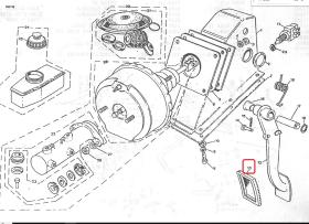 LAND ROVER 171288 - GOMA PEDAL FRENO Y EMBRAGUE