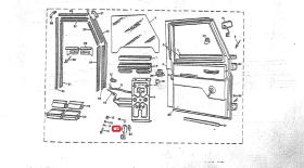 LAND ROVER 203751M - MANIVELA ELEVALUNAS