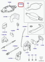 LAND ROVER CXB000231FUN - MANECILLA EXTERIOR DE PUERTA, ASIDERO DEL COLOR DE LA CARROC