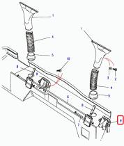 LAND ROVER 395830 - CONDUCTO DE CALEFACCION IZQUIERDO