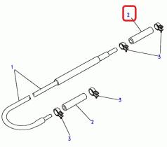LAND ROVER 587684 - FUEL PIPE