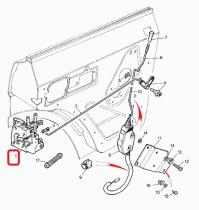 LAND ROVER MTC9203 - CIERRE - PUERTA TRASERA IZQUIERDA