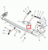 LAND ROVER NTC2780 - SOPORTE MONTAJE, RH