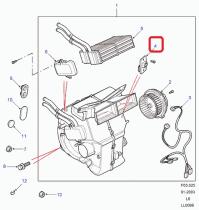 LAND ROVER JGM100110 - Juego resistor-calentador