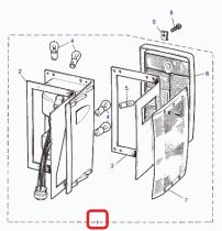 LAND ROVER PRC7897 - CONJUNTO DE LÁMPARAS-TRASERAS, PIEZA CLÁSICA, LH