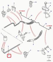 LAND ROVER SGB112350 - CONJUNTO TUBO DE FRENO TRASERO DERECHO