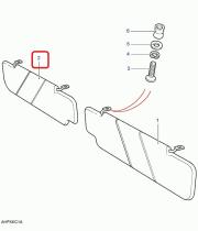 LAND ROVER MTC5699 - CONJUNTO VISERA-LARGUERO DELANTERO, IZQUIERDO