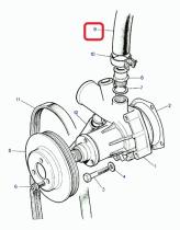 LAND ROVER RTC6668 - TUBO FLEX.-COLECTOR A BOMBA DE AGUA